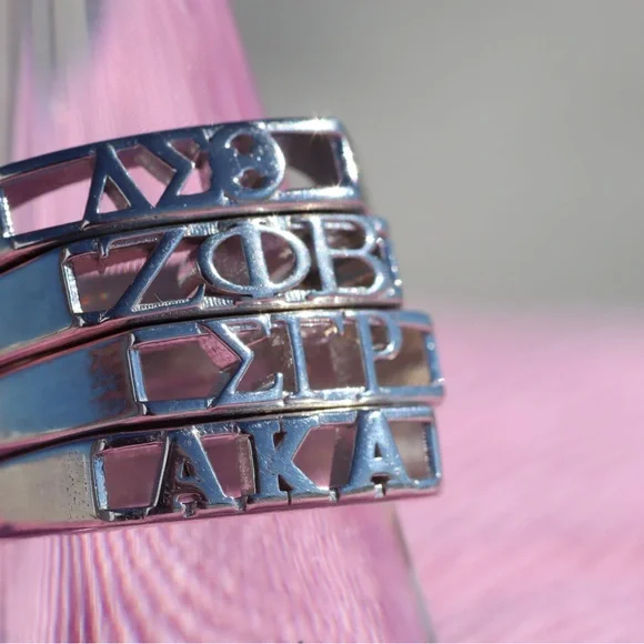 Sterling Silving Divine 9 Rings - Picture 3 of 5